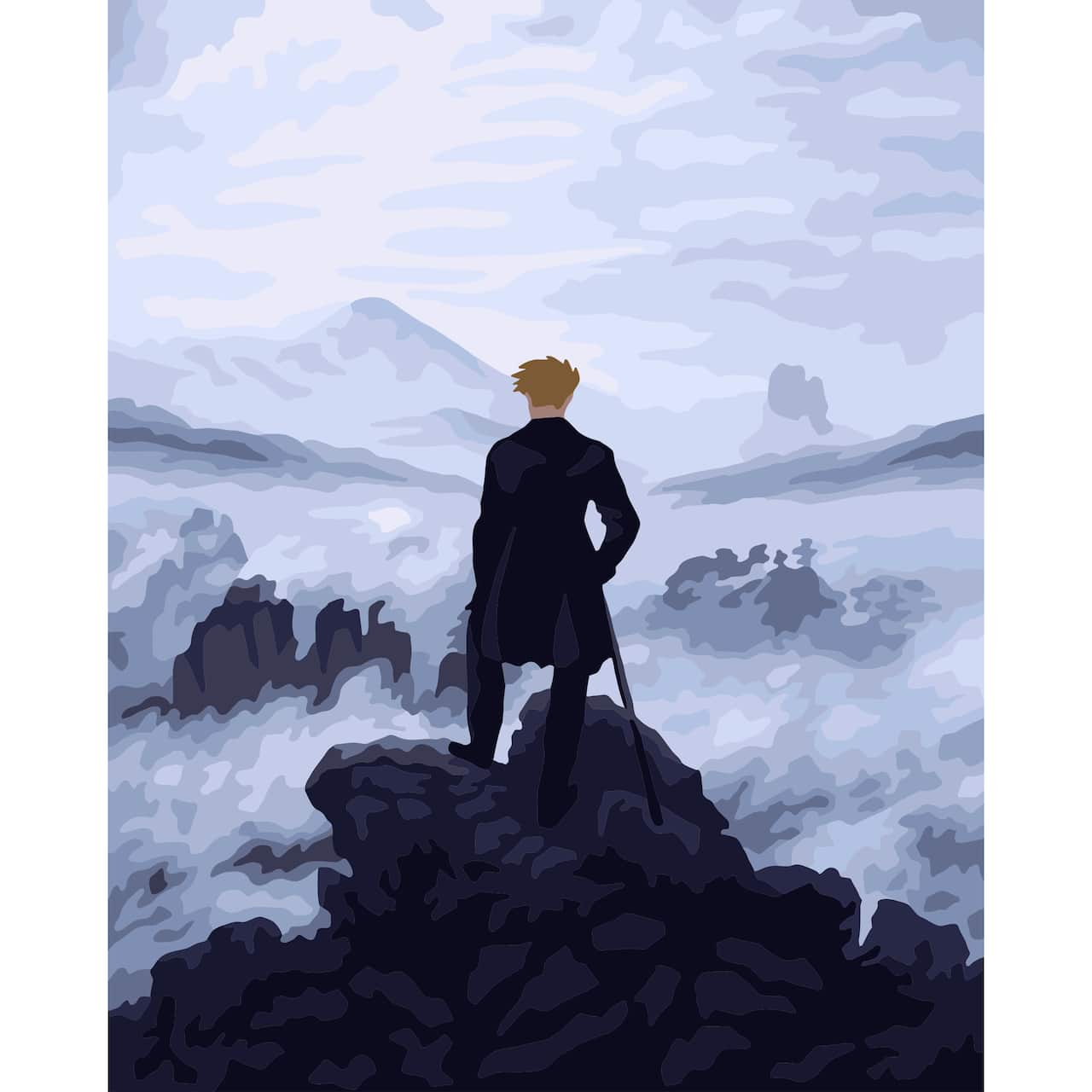 8" x 10" Wanderer Paint-by-Number Kit with Wood Display Hanger by Artist's Loft®